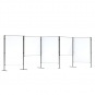 Stecktafel, 120x100 cm, beidseitig Stahlemaille weiß, 